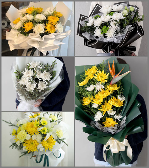 湖北孝感市大悟县刘集镇金鼓村白事花束代送